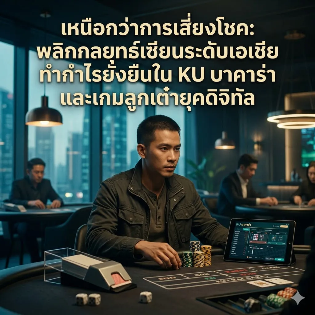 เหนือกว่าการเสี่ยงโชค: พลิกกลยุทธ์เซียนระดับเอเชีย ทำกำไรยั่งยืนใน KU บาคาร่า และเกมลูกเต๋ายุคดิจิทัล