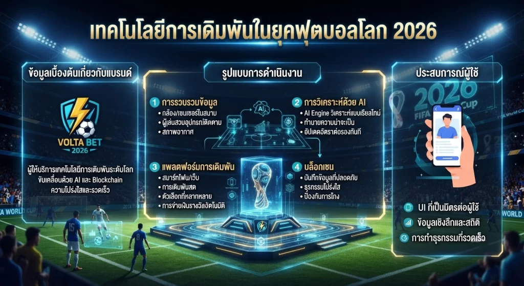 เทคโนโลยีการเดิมพันในยุคฟุตบอลโลก 2026