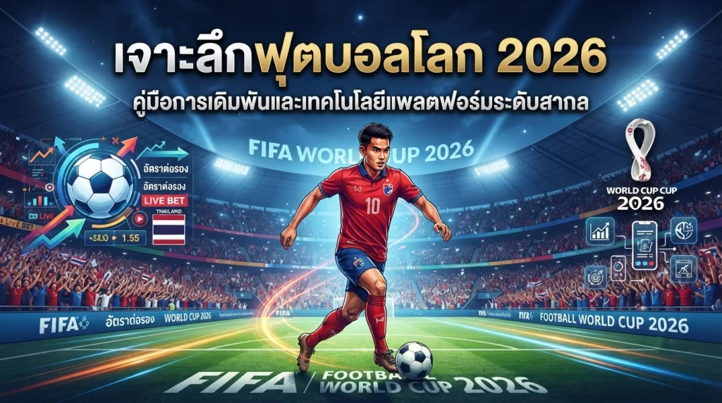 เจาะลึกฟุตบอลโลก 2026: คู่มือการเดิมพันและเทคโนโลยีแพลตฟอร์มระดับสากล