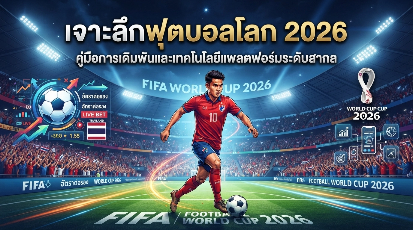 เจาะลึกฟุตบอลโลก 2026: คู่มือการเดิมพันและเทคโนโลยีแพลตฟอร์มระดับสากล